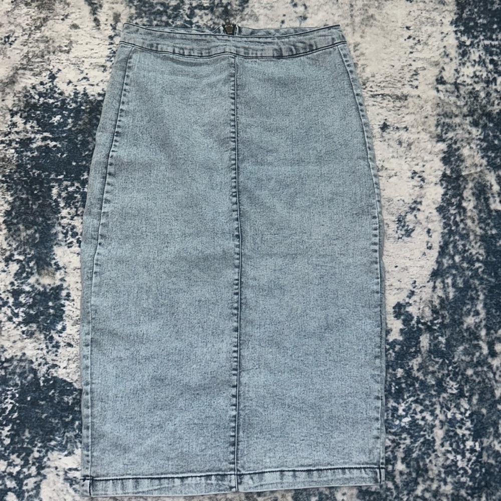 Denim like skirt